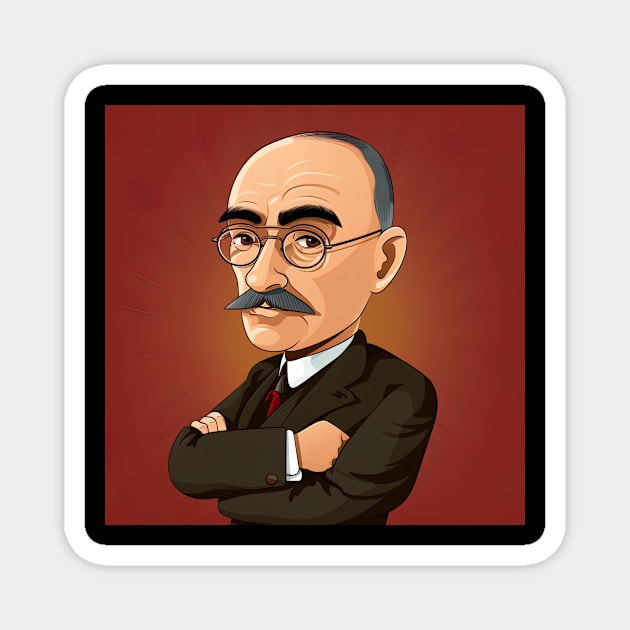 Rudyard Kipling Magnet by ComicsFactory