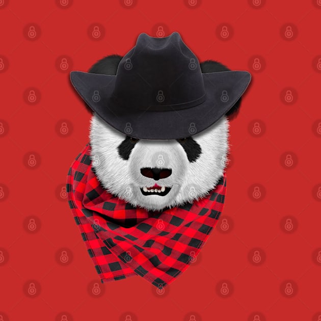 CowBoy Panda Bear by Ratherkool