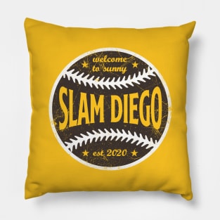 Slam Diego, Retro Ball - Yellow Pillow