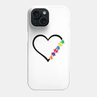 Puzzle Heart Autism Awareness Gift for Birthday, Mother's Day, Thanksgiving, Christmas Phone Case