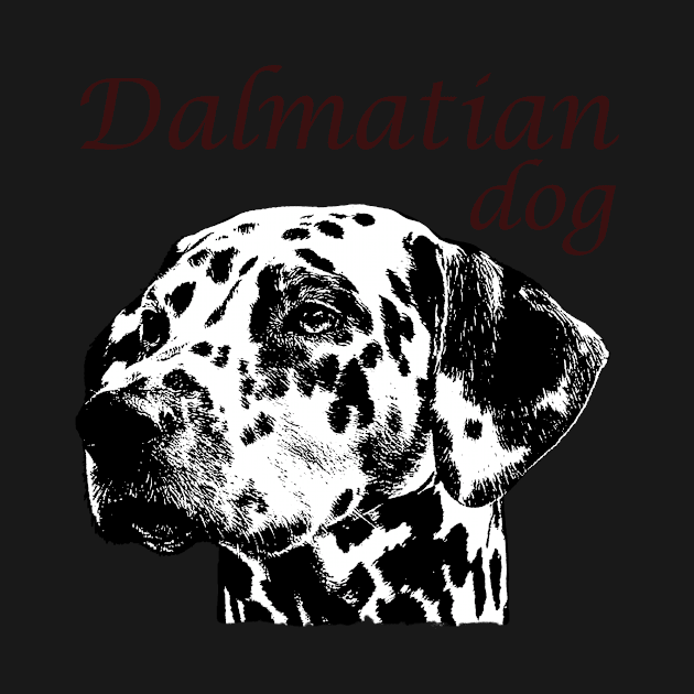 White Dalmatian Dog by hudayadi