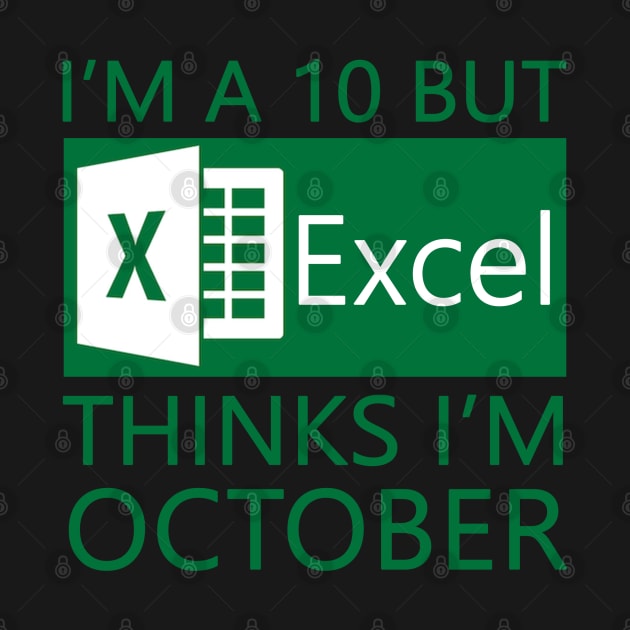 I'm a 10 but Excel thinks I'm October by karutees