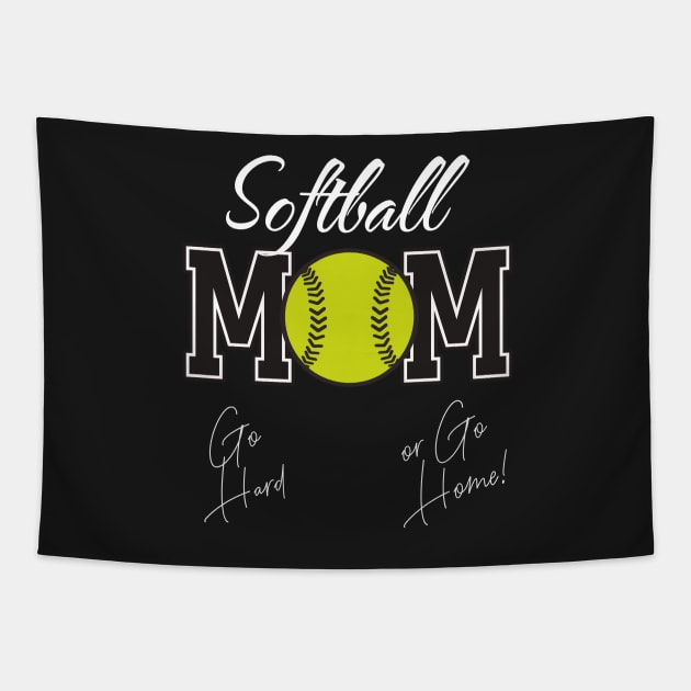 Softball Mom Tapestry by Novelty-art