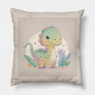 Der kleine Baby-Dinosaurier und seine Abenteuer Pillow