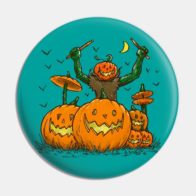The Pumpkin Drummer Pin by nickv47