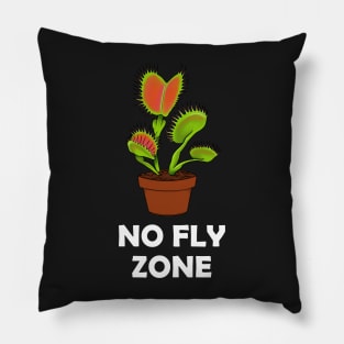 NO FLY ZONE Carnivorous Plant Gift Venus Fly Trap Pillow