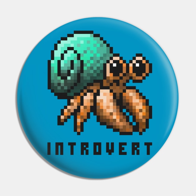 Introvert-Crab Pin by StickSicky