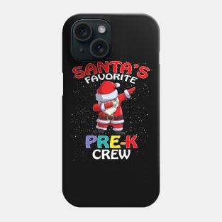 Santas Favorite Pre K Crew Teachers Christmas Matc Phone Case