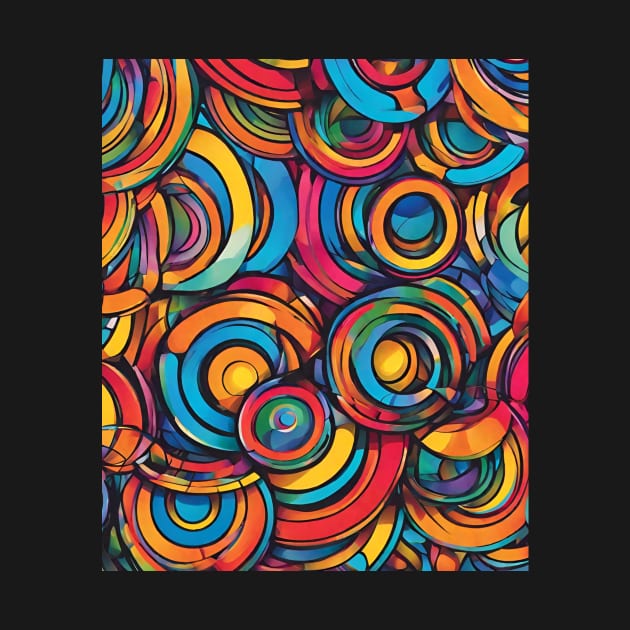 Colorful Asymmetrical Pattern. by EdwinPlenzler