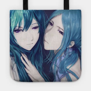 Two anime girls in love - lesbian or best girlfriend Tote