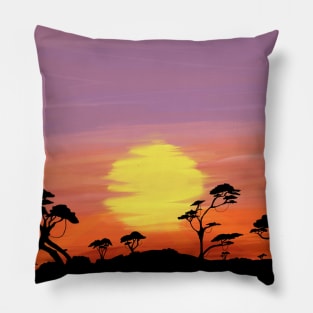 African Sunset Pillow