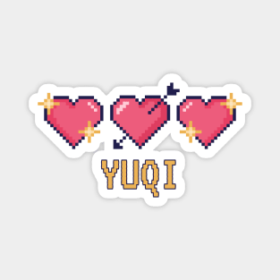 Yuqi Pixel Heart Valentine (G)I-dle Magnet