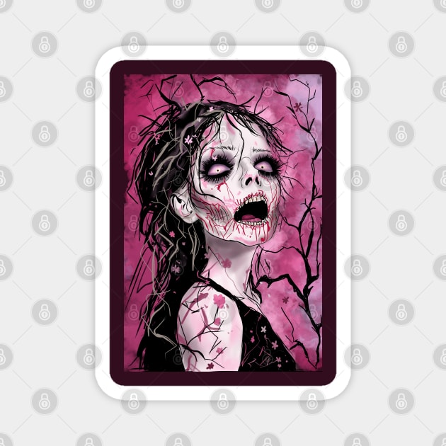 Surreal Zombie Magnet by H. R. Sinclair