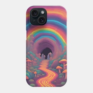 Mushroom Rainbow Cave Journey Phone Case