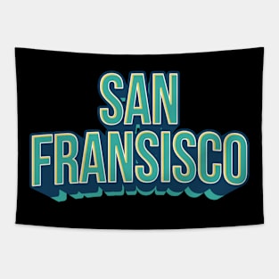 San Fransisco Typography Design Tapestry