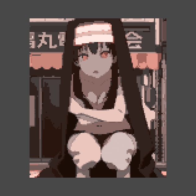 Tamaki Kotatsu from Fire Force Retro Pixel Art by BleizerShtorn