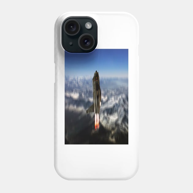 Lightning Missile Phone Case by aviationart