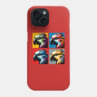 Pop Moluccan Eclectus Art - Cool Birds Phone Case