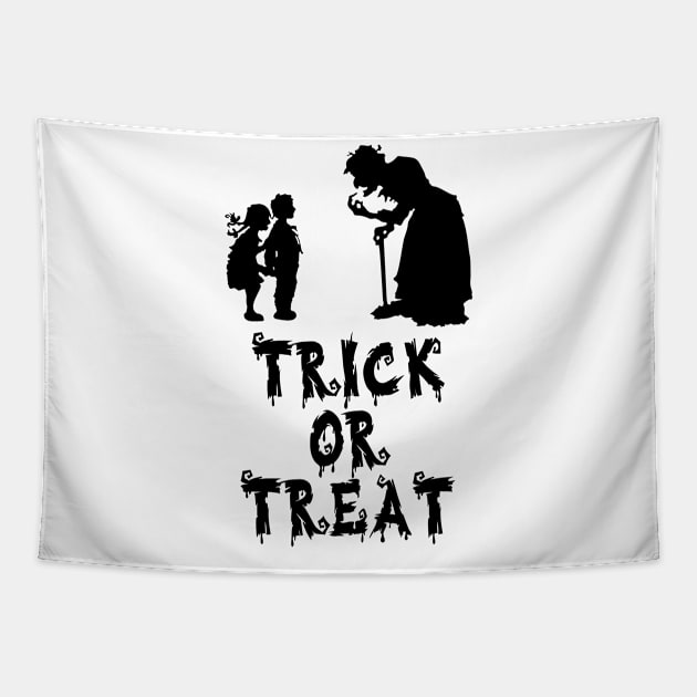 Trick or treat Tapestry by WordFandom