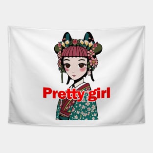 Pretty girl Tapestry