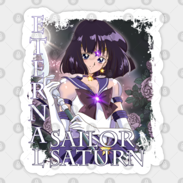 Eternal Sailor Saturn Sailor Moon Sticker Teepublic Uk