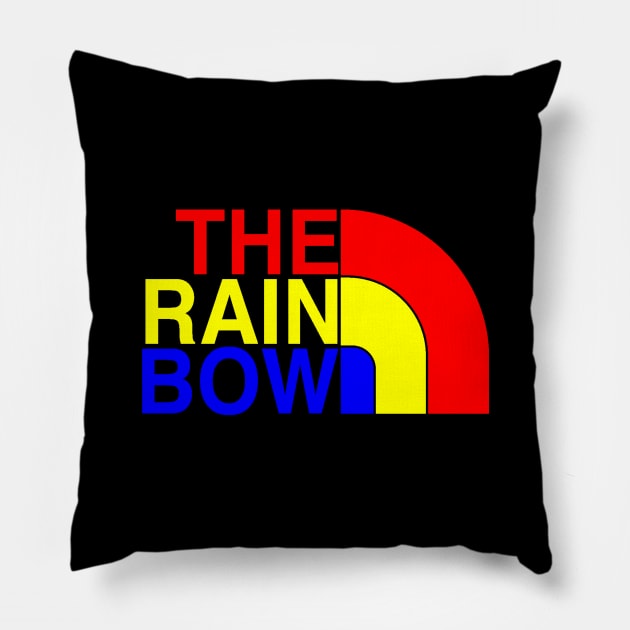 The North Rainbow Pillow by jonah block