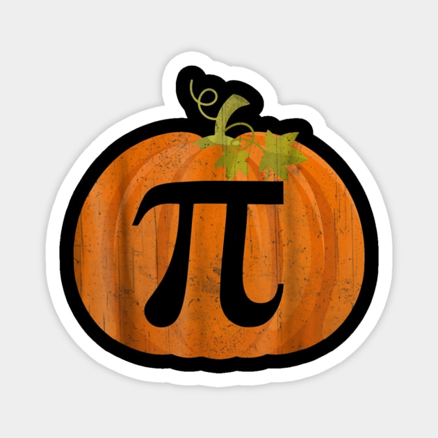 Funny Math Geeks Math Pumpkin Pie | Pi Day Math Magnet by johnii1422