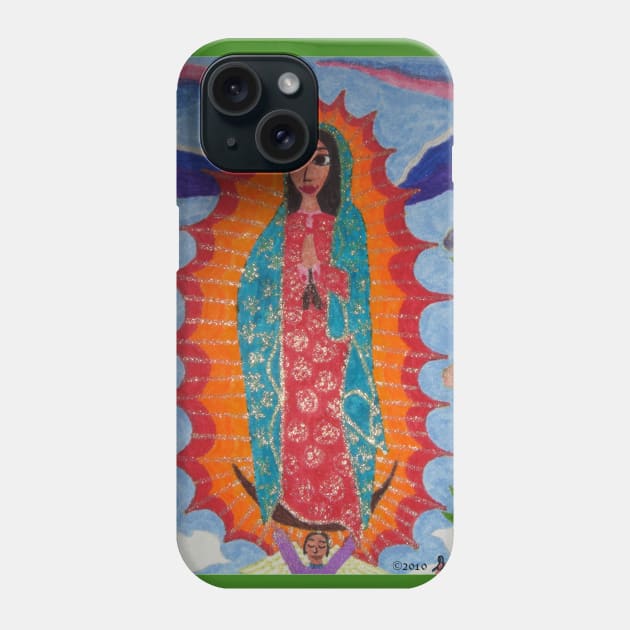 Our Lady of Guadalupe Phone Case by DebiCady