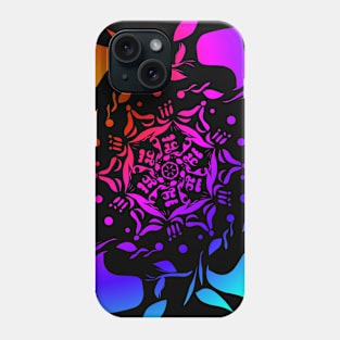 Colorful Mandala flowers pattern Phone Case