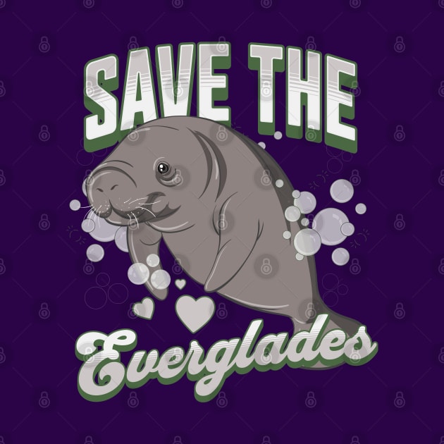 Save the Florida Everglades - Manatee Lover by TGKelly