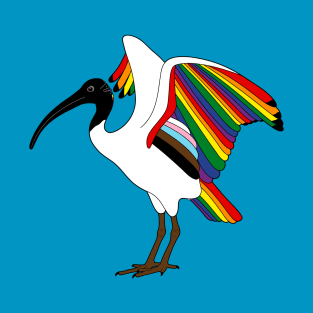 Bin Chicken Progress Pride T-Shirt