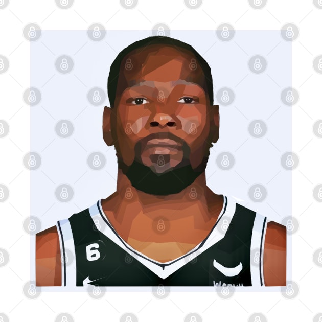 Kevin Durant of Brooklyn Nets by Playful Creatives