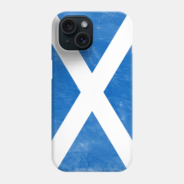 Vintage Style Scottish Flag Design Phone Case by DankFutura