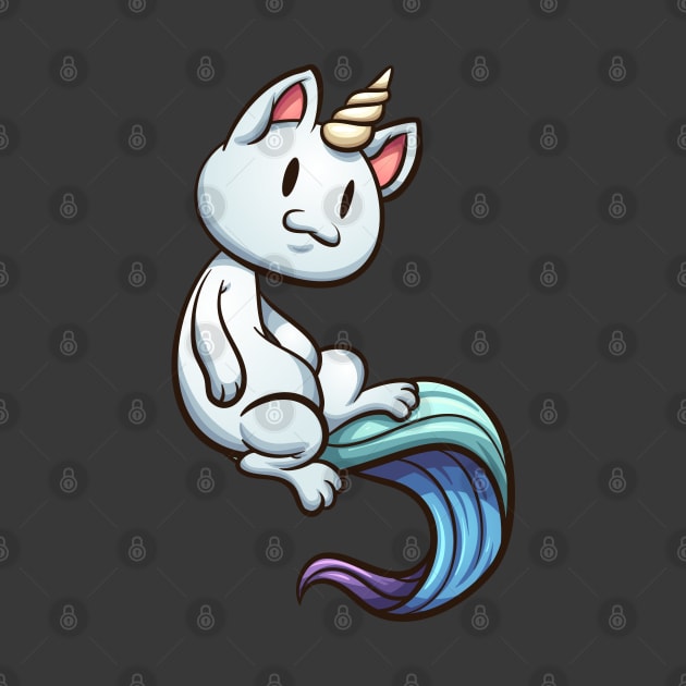 Cartoon caticorn by memoangeles