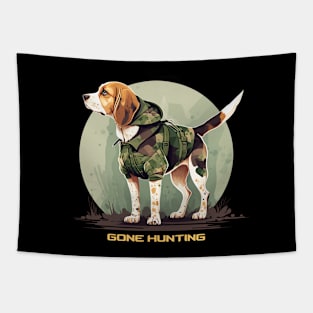 Beagle Gone Hunting Tapestry