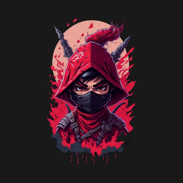 evil ninja man face by Rizstor