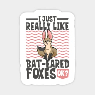 I just really love Bat-eared Foxes - Bat-eared Fox Magnet