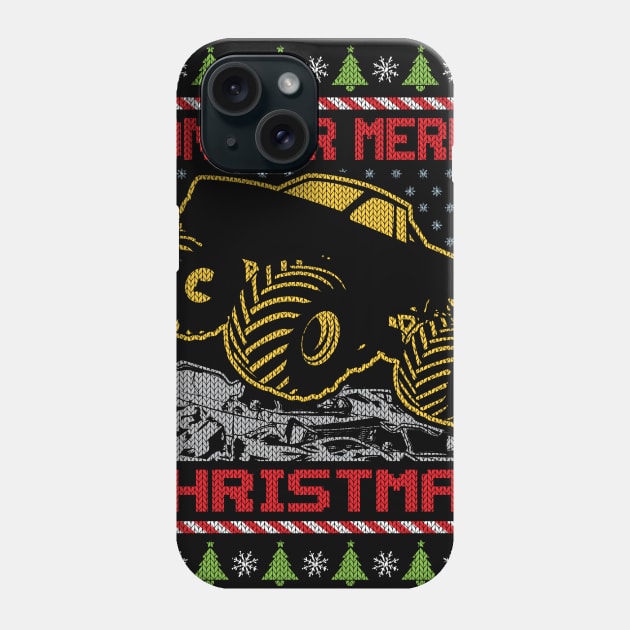 MONSTER MERRY CHRISTMAS Phone Case by OffRoadStyles