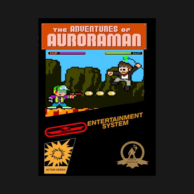 The Adventures of Auroraman Cherry Sunday Showdown Box art by Auroraman