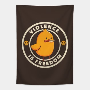 Violence is Freedom by Tobe Fonseca Tapestry