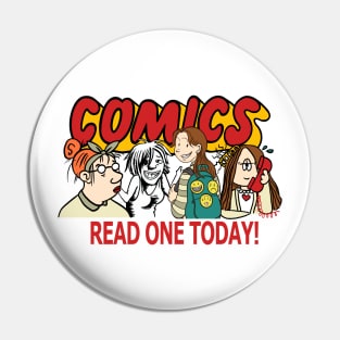 Comics Read One Today (Women Creators) Pin