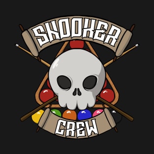 Snooker crew Jolly Roger pirate flag T-Shirt