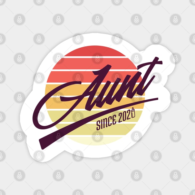 Aunt since 2020 Magnet by ShirtsBarn