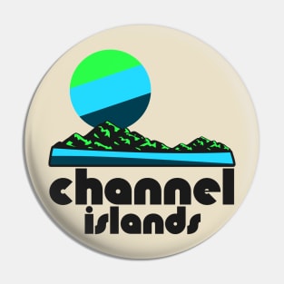 Retro Channel Islands ))(( Tourist Souvenir National Park Design Pin