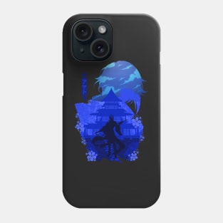 GENSHIN IMPACT KAMISATO AYATO NEGATIVE SPACE Phone Case