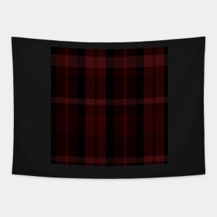 Gothic Aesthetic Aillith 2 Hand Drawn Textured Plaid Pattern Tapestry