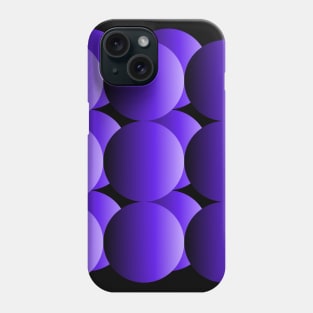 Flourescent Spheres | Gradient Neon Violet Phone Case