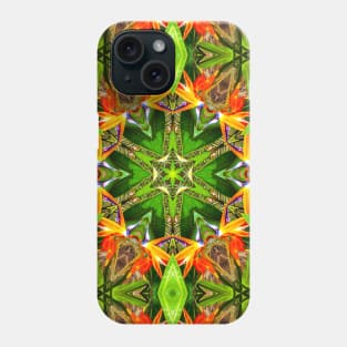 Canna flower pattern resembling the beak of a bird Phone Case