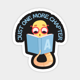 Little Bookworm Just one more chapter So many books So little time I Love Books Magnet