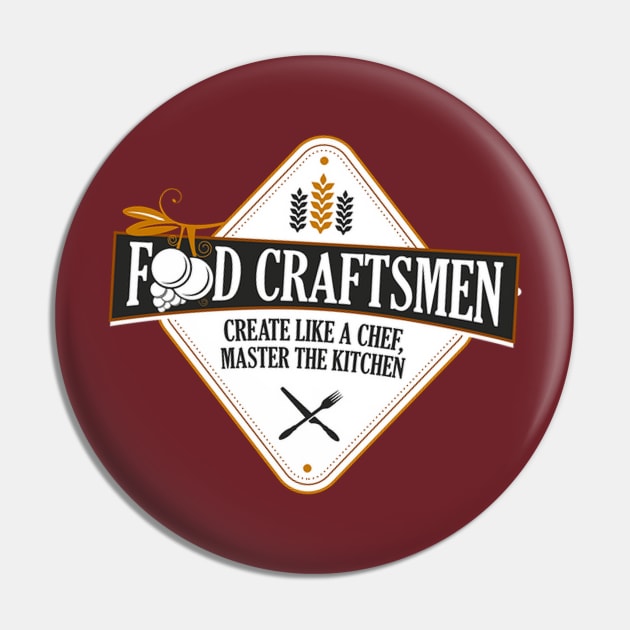 The Food Craftsmen Basic Logo Pin by rkparker